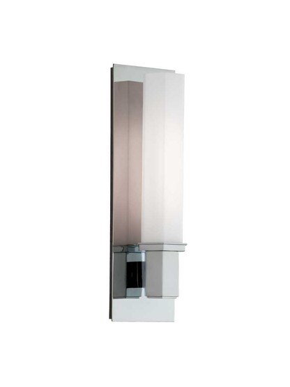 Walton 1-Light Bath Sconce in Polished Chrome.